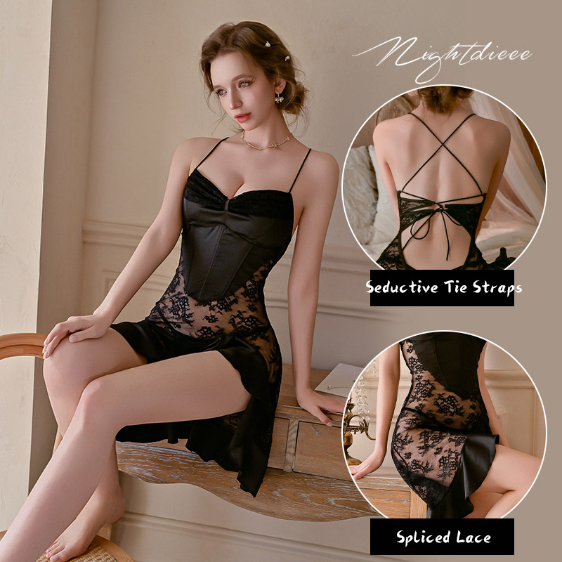 french style sheer lace camisole loungewear